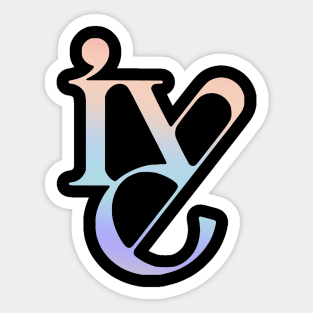 IVE Logo Color Sticker